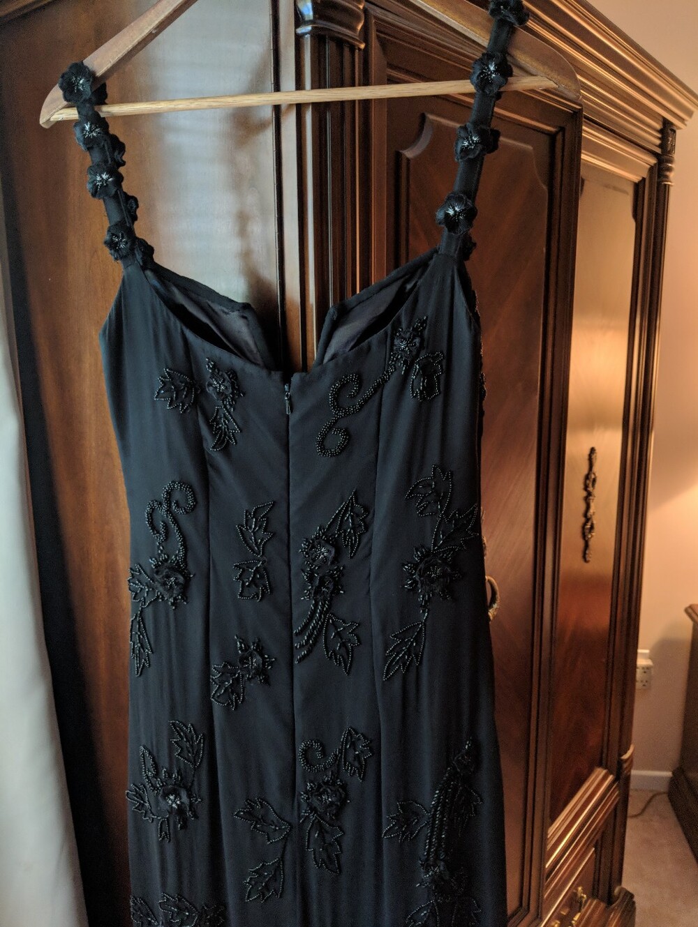 SCALA Black Beaded Maxi Dress - Picture 3 of 7
